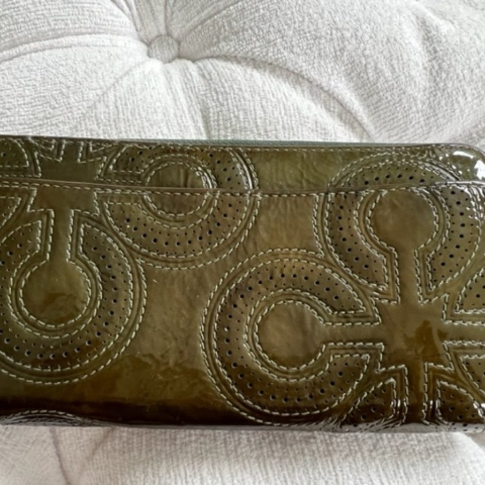 Coach patent leather wallet